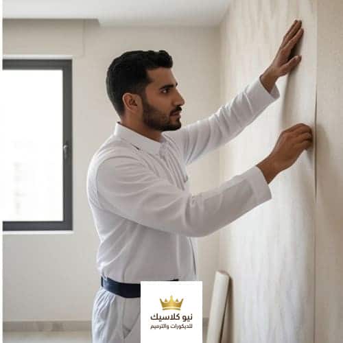 معلم تركيب ورق جدران بالرياض