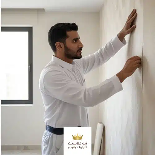 معلم تركيب ورق جدران بالرياض