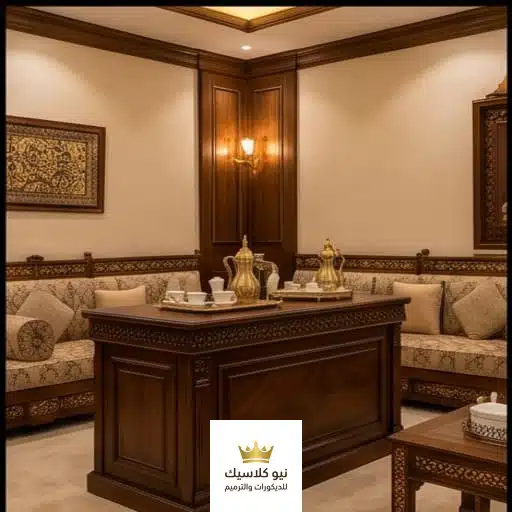 ركن قهوة خشب