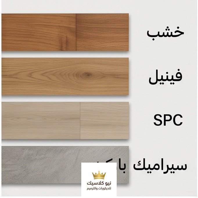مقارنة بين الباركيه الخشب والفينيل وبدائل الباركيه في الرياض